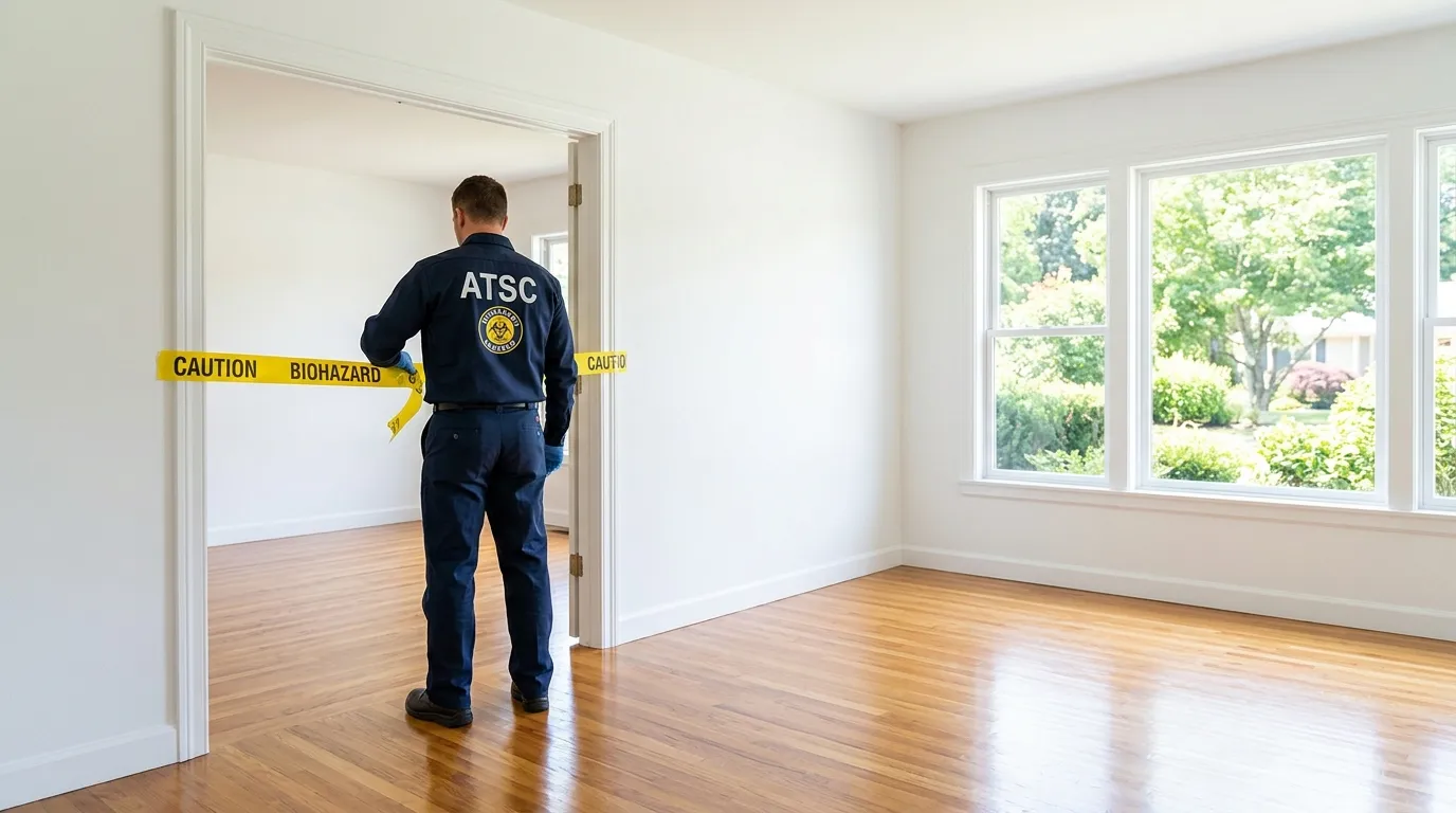 Certified biohazard cleanup crew performing Crime Scene Cleanup in Pingree Grove